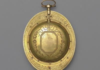 图片[3]-Oval pocket watch inlaid with pearls and jewels, Qing dynasty (1644-1911)-China Archive